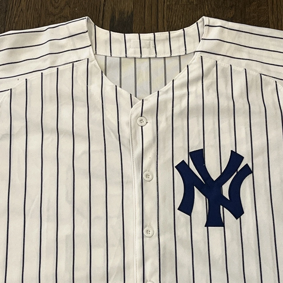 Camiseta New York Yankees CC Sabathia Majestic Auténtica Talla 50 Para Hombre Blanca Hogar Foto 4 de 4