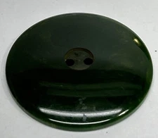 Vintage Large Bakelite Sewing Button Simichrome Polish Tested Green  Tone
