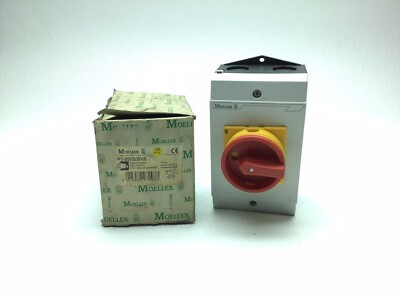 NEW MOELLER P1-25/I2/SVB MAIN SWITCH 25-A 6000-V 1-PH / 3-PH P1-25