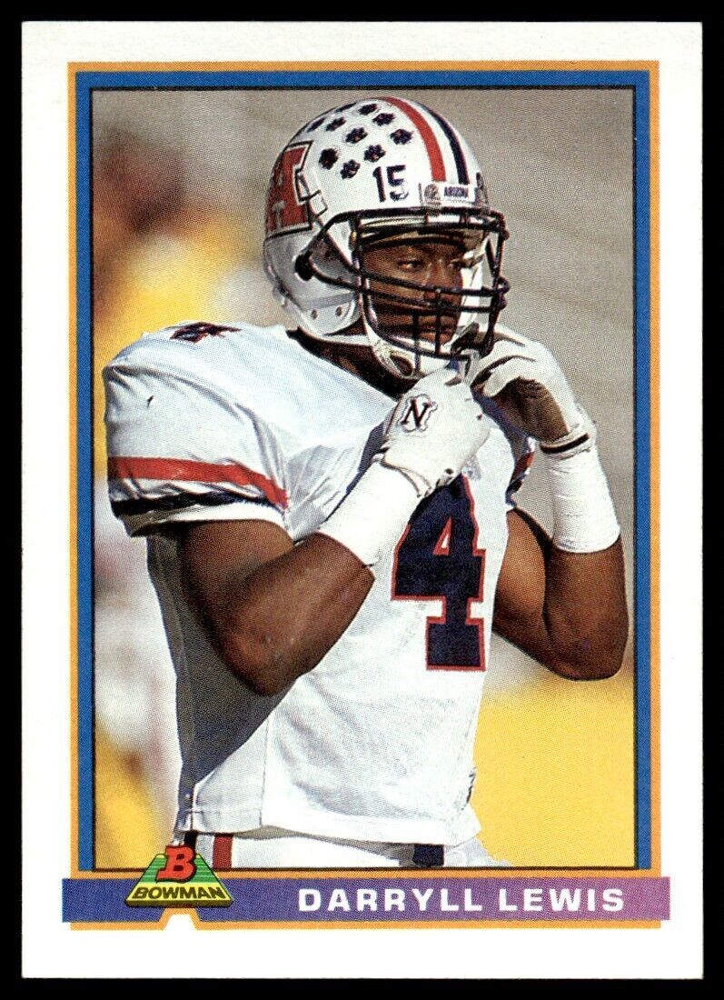 1991 Bowman #197 Darryll Lewis – Oilers (RC)
