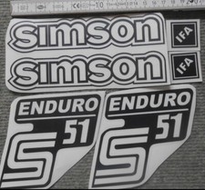 Simson,S51,Enduro,IFA,Aufkleber,Seitendeckel,...