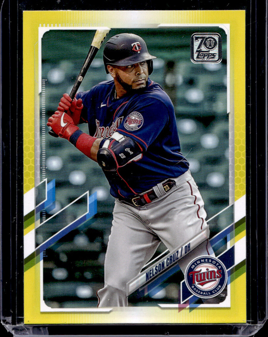 Nelson Cruz 2021 Topps Baseball - Yellow #219 - Minnesota Twins