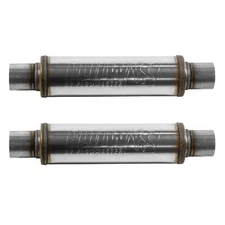 Flowmaster 71416 FlowFX Muffler 2.50 In/Out Center Round Moderate Sound - 2 Pack