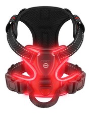 Light Up Dog Harness - LED Dog Harness Rechargeable for Night Walking, Three ...