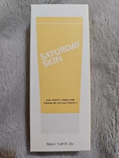 SATURDAY SKIN Yuzu Vitamin C Sleep Mask 1.69 fl oz NIB
