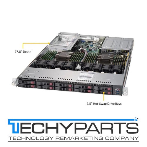 Supermicro SYS-1029U-TR4 X11DPU 2x Intel Xeon Gold 5118 16GB RAM 1U Server - 第 1/1 張圖片