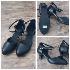 Damenschuhe Tanzschuhe Leder Schwarz Gr.39/40