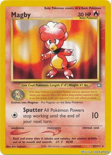 Magby 23/111 (MP) - Neo Genesis Pokémon