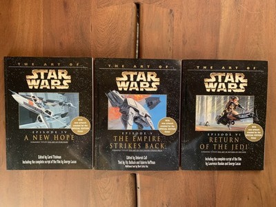 Star Wars The Art of Book Set A New Hope Empire Strikes Back Jedi Trilogy