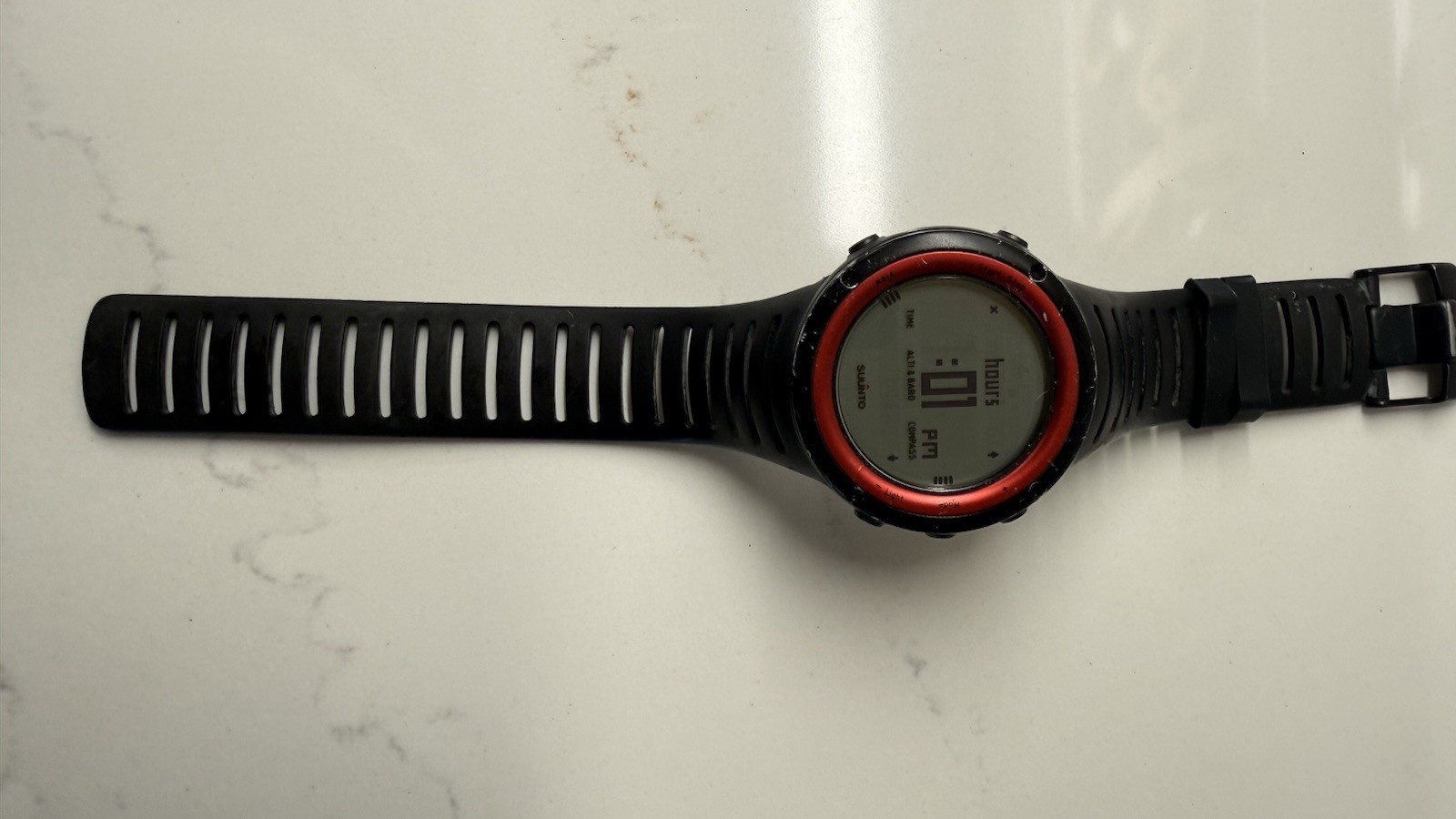 Altimeter Barometer Compass Black/red Resin