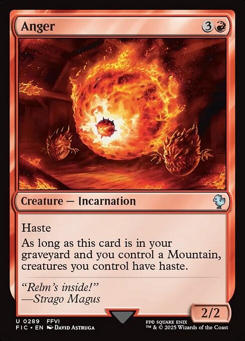 Anger 289 U Normal FIC MTG NM