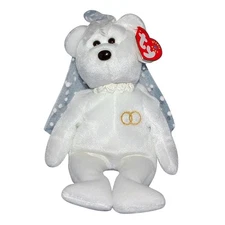 Ty Beanie Baby Mrs - MWMT (Bear Wedding Bride 2001)