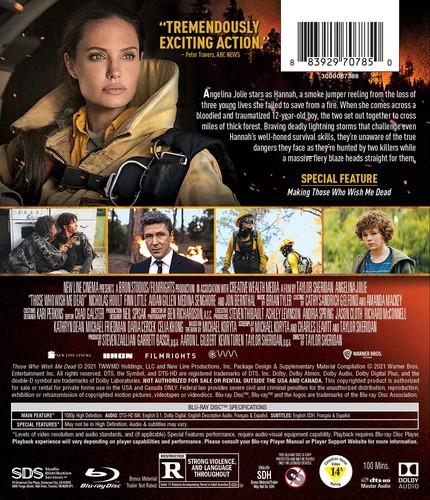 Angelina Jolie Those Who Wish Me Dead (Blu-ray) BRAND NEW!!! & SEALED!!! - Picture 2 of 2