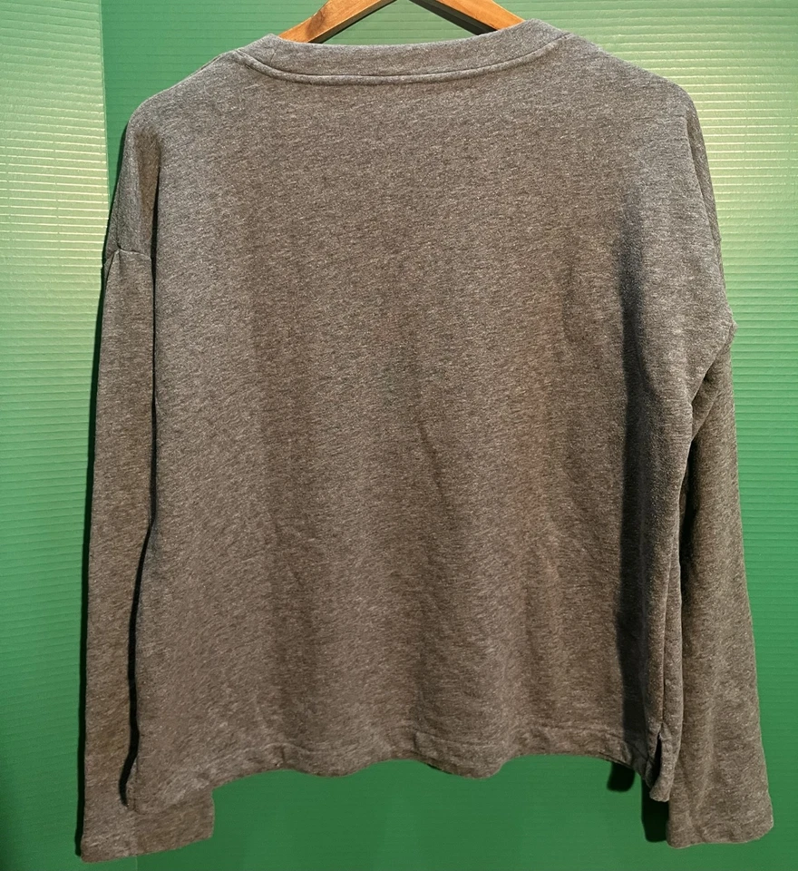 Ralph Lauren 绿色标签运动衫小号灰色棉 RL 标志复古干净休闲 — 第 2/4 张图片