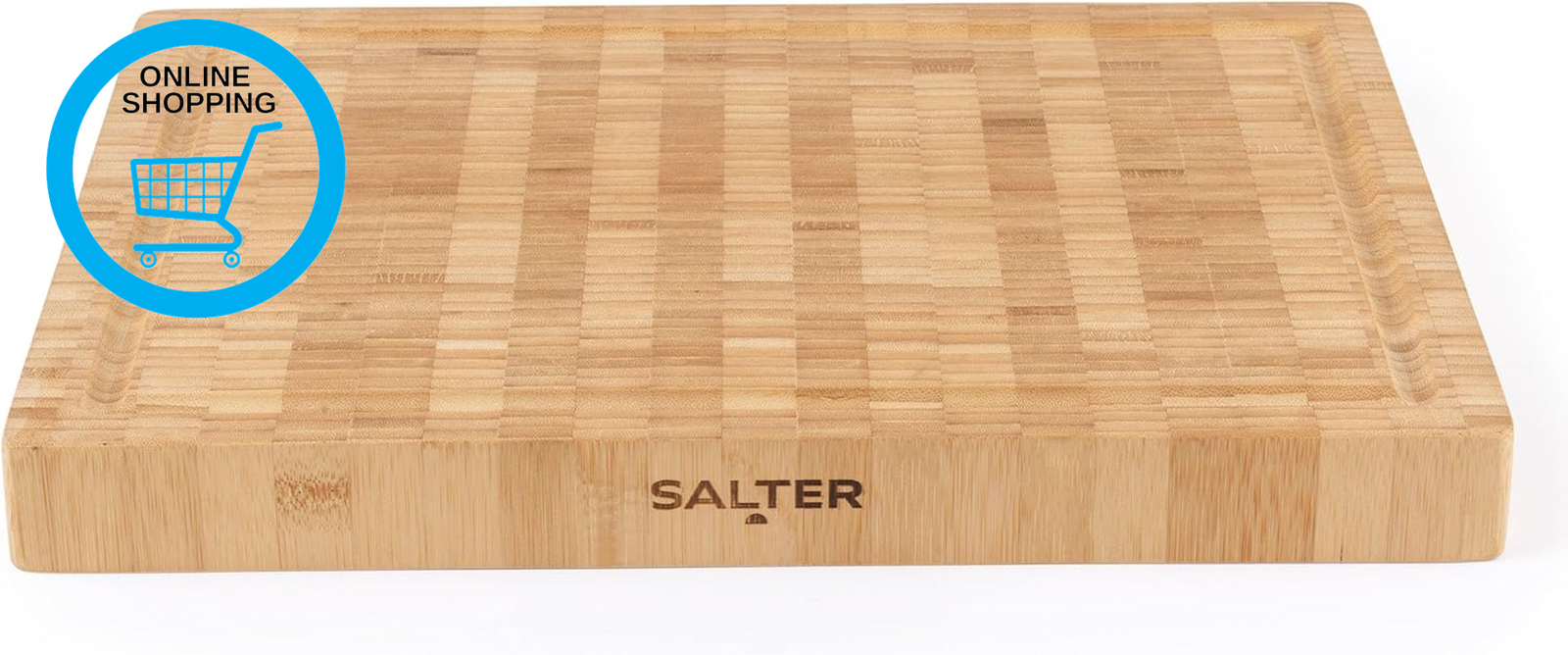 Bamboo Chopping Board – Large Wooden Cutting Butchers Block, Thick Heavy Duty Bo