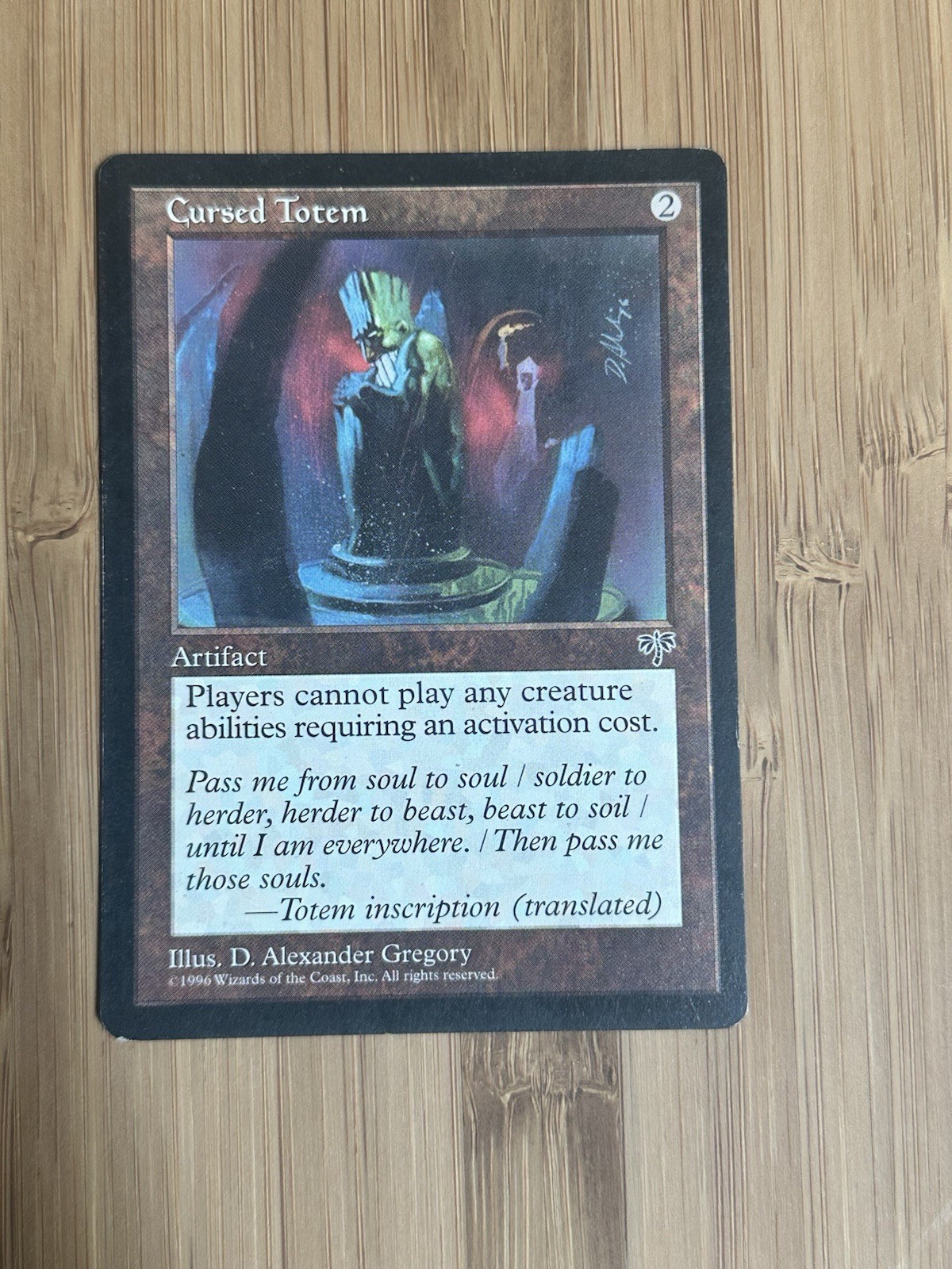 MTG Magic the Gathering Cursed Totem Mirage LP