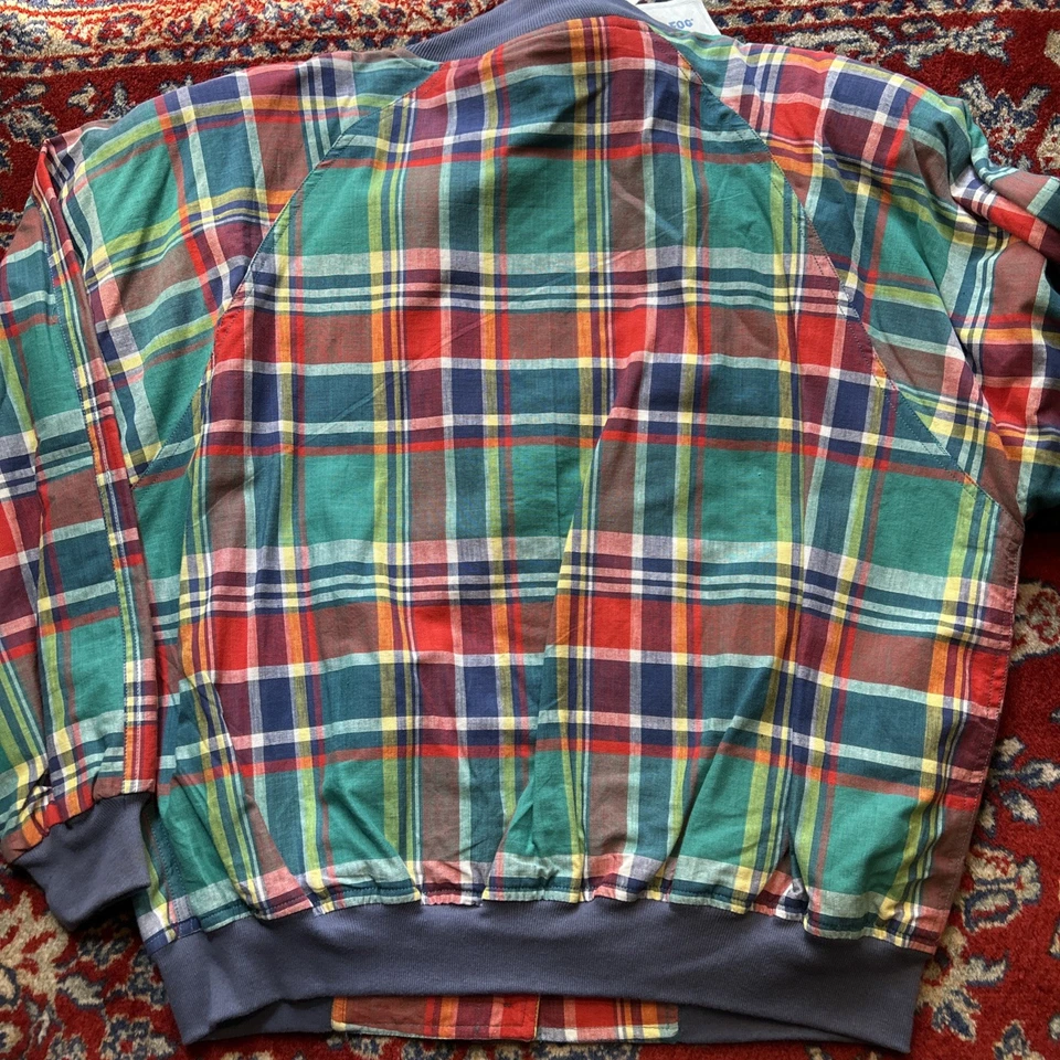 Conjunto de pantalones cortos de golf coloridos a juego de chaqueta a cuadros vintage de los 80 para mujer” Foto 4 de 4