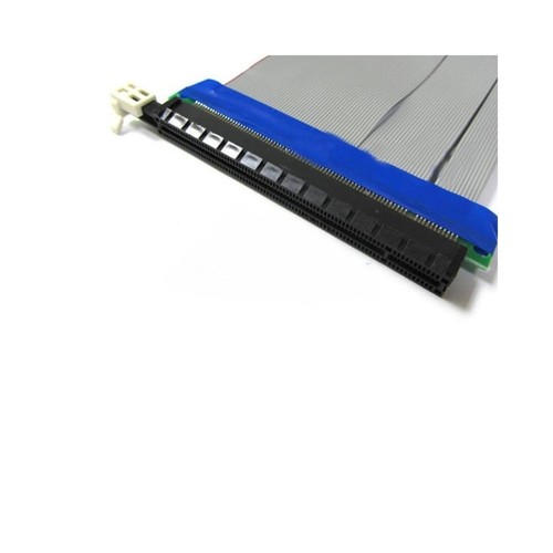 Male To Female PCI-E x16 Powered Flexible Riser Cable Extension Card Adapter x - Afbeelding 5 van 6