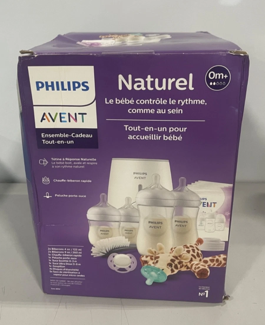 Philips Avent Natural All-in-One Baby Gift Set Bottles with Natural Response Ni