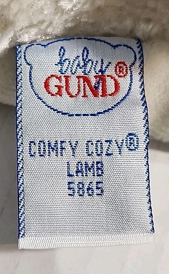 Baby Gund Lamb 舒适舒适毯垫 22 英寸安全 Lovey 5865  — 第 4/4 张图片