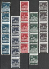 Berlin MiNr. 286-290 R postfrisch F&uuml;nferstreifen mit r&uuml;cks Nr. Brandenburger Tor
