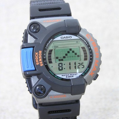 [Originalkarton!] 90s Casio JG-300 Cybermax Punch Game Retro Toy Watch Japan Rare