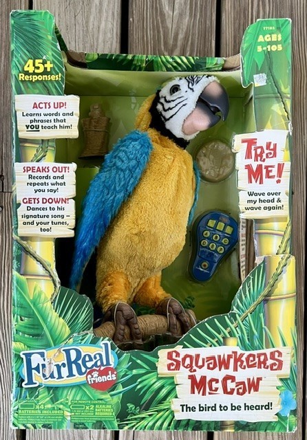 FurReal Friends Squawkers McCaw Bird Macaw Parrot New in Box 2007