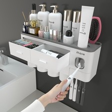 porta cepillos de dientes organizador para ba o accesorios dispensador pasta