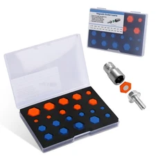 21 PCS Magnetic Socket Insert Adapter Set - Upgraded Separated - SAE and Metr...