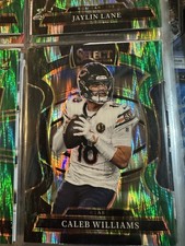 2025 Panini Select - Concourse Caleb Williams #73 Black & Green Shock Prizm