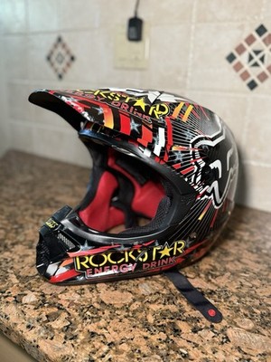 Fox Racing V3 Rockstar Energy Drink Motocross Helmet | eBay