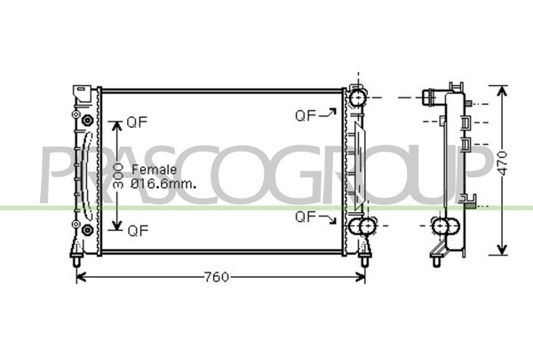 Prasco KüHler WasserküHler MotorküHler FüR Audi A6 Avant S6 Quattro 4.2-image