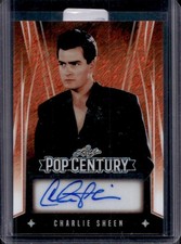 2025 Leaf Vivid Charlie Sheen Auto Shimmer Orange #/4