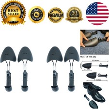 Men's Adjustable Shoe Trees - 2 Pairs for Size 5.5-11.5, Perfect Shape Preserver