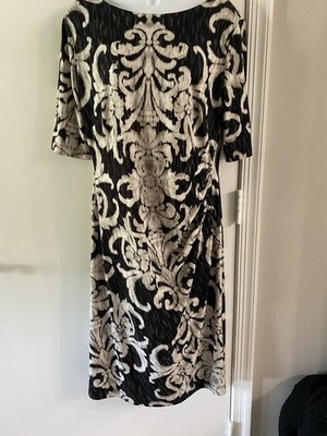 Connected Apparel Pull Over Sheath Dress  Size 16