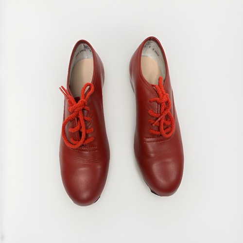 Stevens Stompers Red Tap Dance Clogging Shoes Oxford Lace Up 8 M