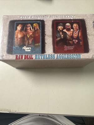 2002 WWE RAW DEAL RUTHLESS AGGRESSION LIMITED EDITION 2 PLAYER GAME -Empty Box
