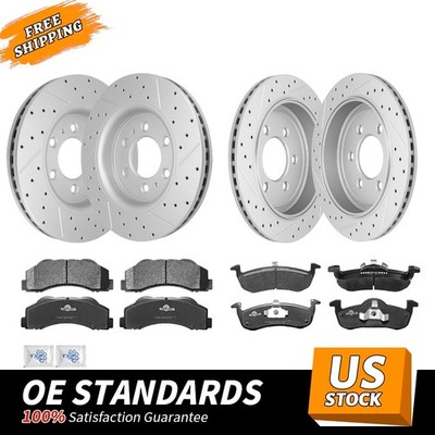 Front Rear Brake Rotors & Ceramic Pads for Ford Expedition Lincoln Navigator