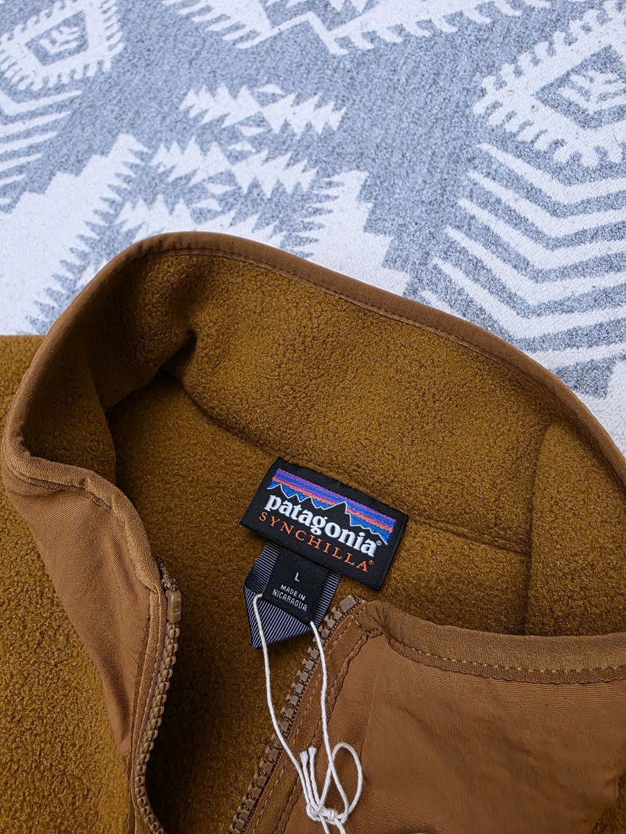 Patagonia Men's Synchilla Fleece Jacket Sz L Shelter Brown 22991