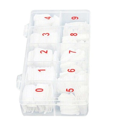 500pcs 10 Sizes Fashion Manicure Full Cover Natural False Nails Fake Tips Tool a
