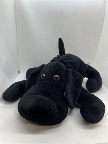 VINTAGE Plush Black Jet Puppy Dog Russ Berrie 48958 Rare 16" Stuffed Toy Animal