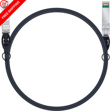 H Fiber SFP Cable, 10G DAC, 2M 6.6ft , Passive Direct 2m 30AWG , Black
