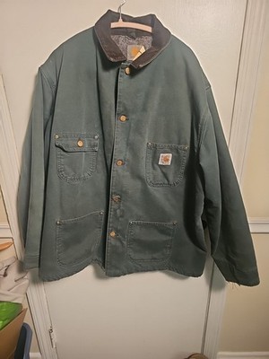 Carhartt CB1043 VTG Mens X-Large Canvas Blanket Lined Jacket Union Made! Chore