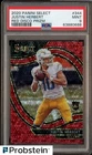 2020 Select #344 Justin Herbert Red Disco Prizm Rookie PSA 9 field level 21/49