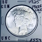 1925 P BU GEM PEACE SILVER DOLLAR UNC MS+++ U.S. MINT RARE COIN 8559