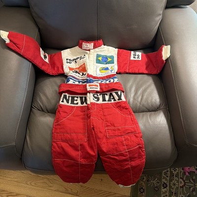 Rare Vintage 90s Children s F1 Suit Size 2 Brazilian Monaco Red New Stay 