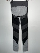 Alo Yoga High Waist Black Grey Seamless Leggings Women sz S/M