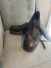 Vintage Dr Martens 8651 Made in England Black Leather Shoes UK 8 US 9