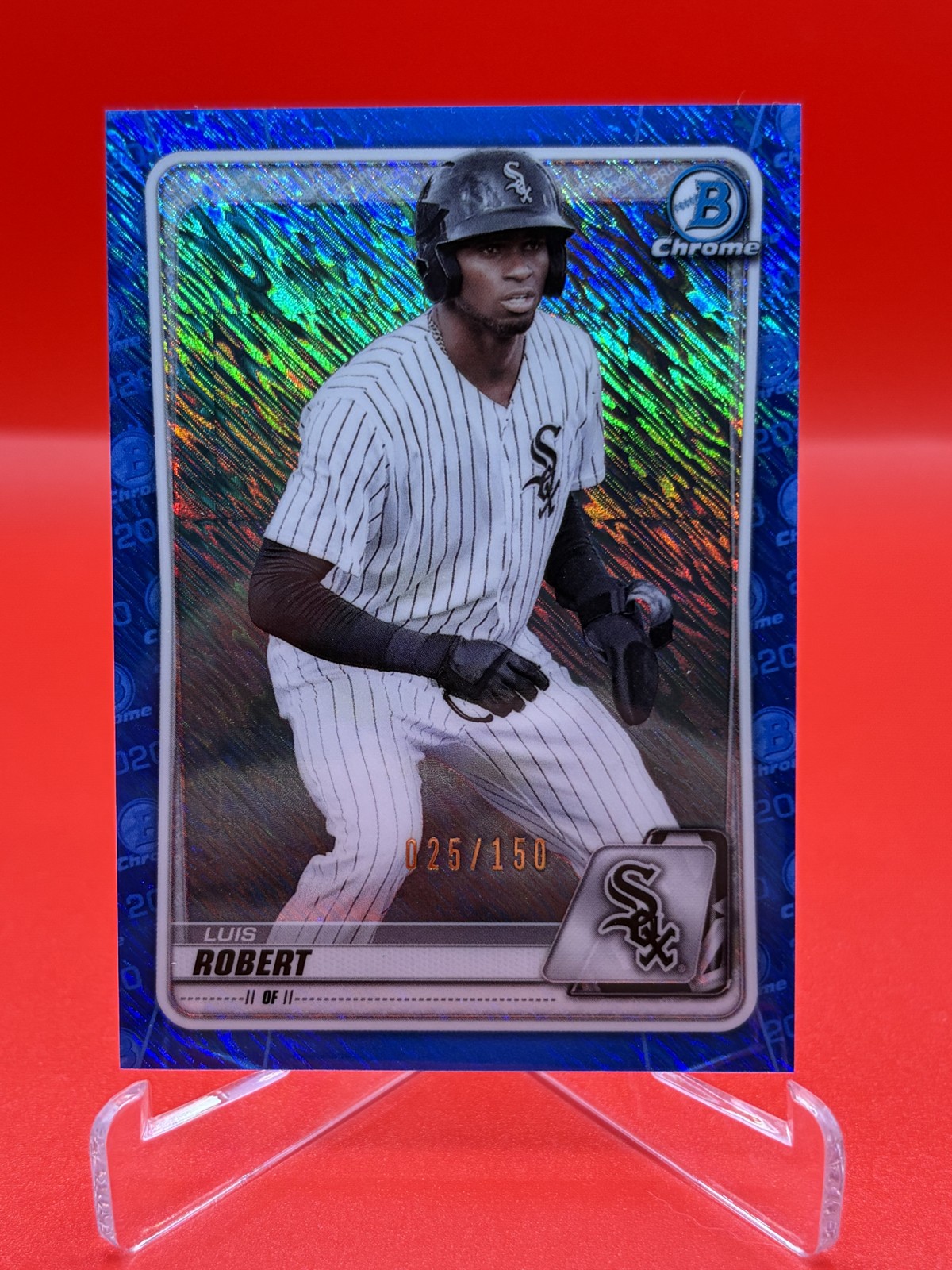2020 Bowman - Chrome Prospects Luis Robert #BCP-150 Blue Shimmer Refractor /150
