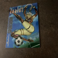 1993 Collector's Sportslook Zealot Foil Promo Fantasy Soccer Art Card by Aegis